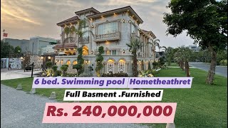 1 Kanal 2 Marla (22 M ) Corner Villa | Swimming Pool | Furnished | Full basment | Dha Lahore Phase 5