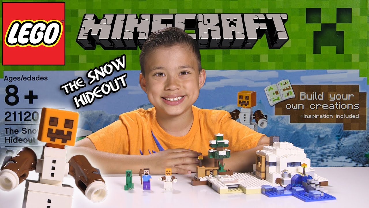 THE SNOW HIDEOUT - LEGO MINECRAFT Set 21120 - Unboxing, Review, Time