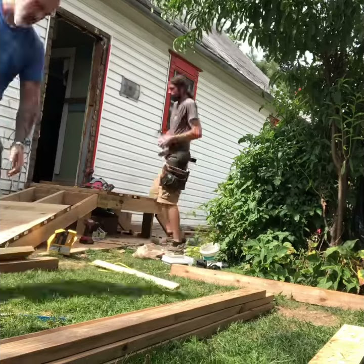Building a handicap ramp - YouTube