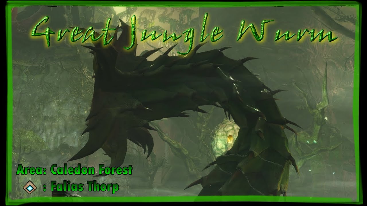 Spir Plays GuildWars 2 Bossing (Great Jungle Wurm)