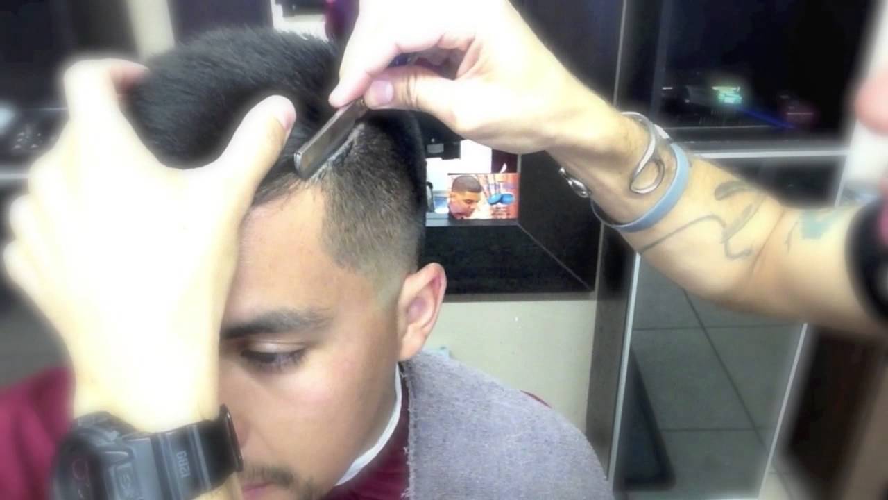 straight edge razor haircut