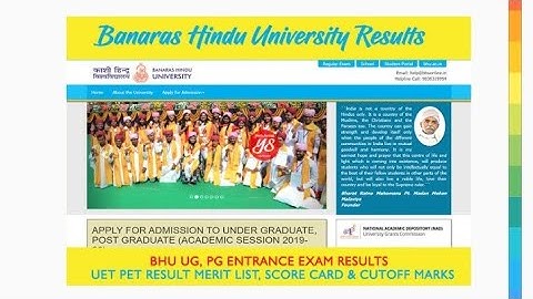 BHU Result 2019: UG, PG Courses Entrance Result Declared at bhuonline.in, Check via Direct Links