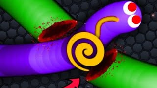 Slither.io - MENSAGEIRO MINHOCA fez quase TUDO CERTO - Ep 14