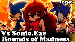 FNF | Vs Sonic.Exe: Rounds of Madness + Cutscene | Mods/Hard/Gameplay |