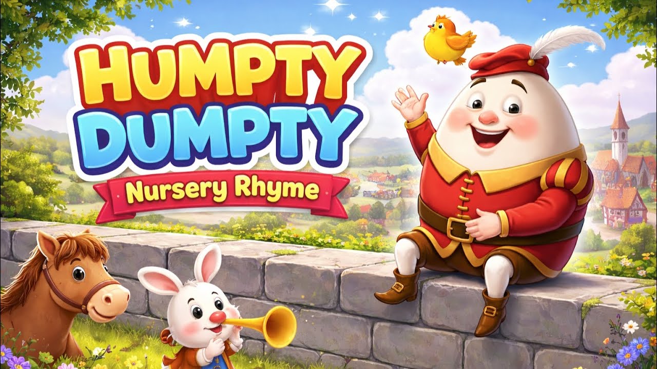 Humpty Dumpty Sat on a Wall 🥚 | Classic Nursery Rhyme for Kids | World ...