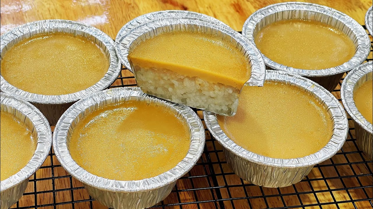 ข้าวเหนียวสังขยา สูตรนึ่งในถ้วยฟอยล์ เทคนิคทำสังขยาหน้าเนียนสวย ไม่แตกไม่ยับ ขนมไทยทำง่ายๆ