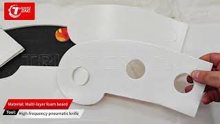 High-Frequency Pneumatic Knife Cutting Multi-Layer Foam Board | Automatic Cutting Machine