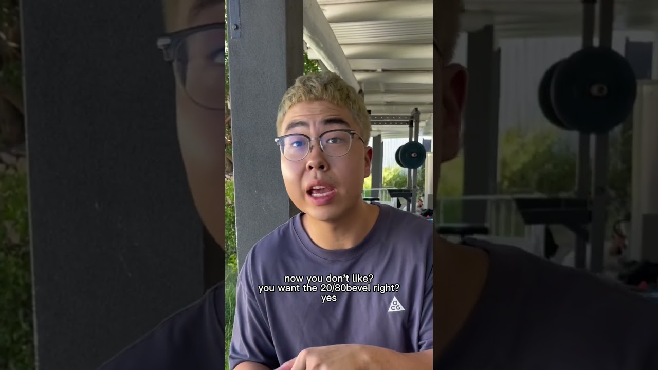 20/80 bevel on Rui Cleaver. 