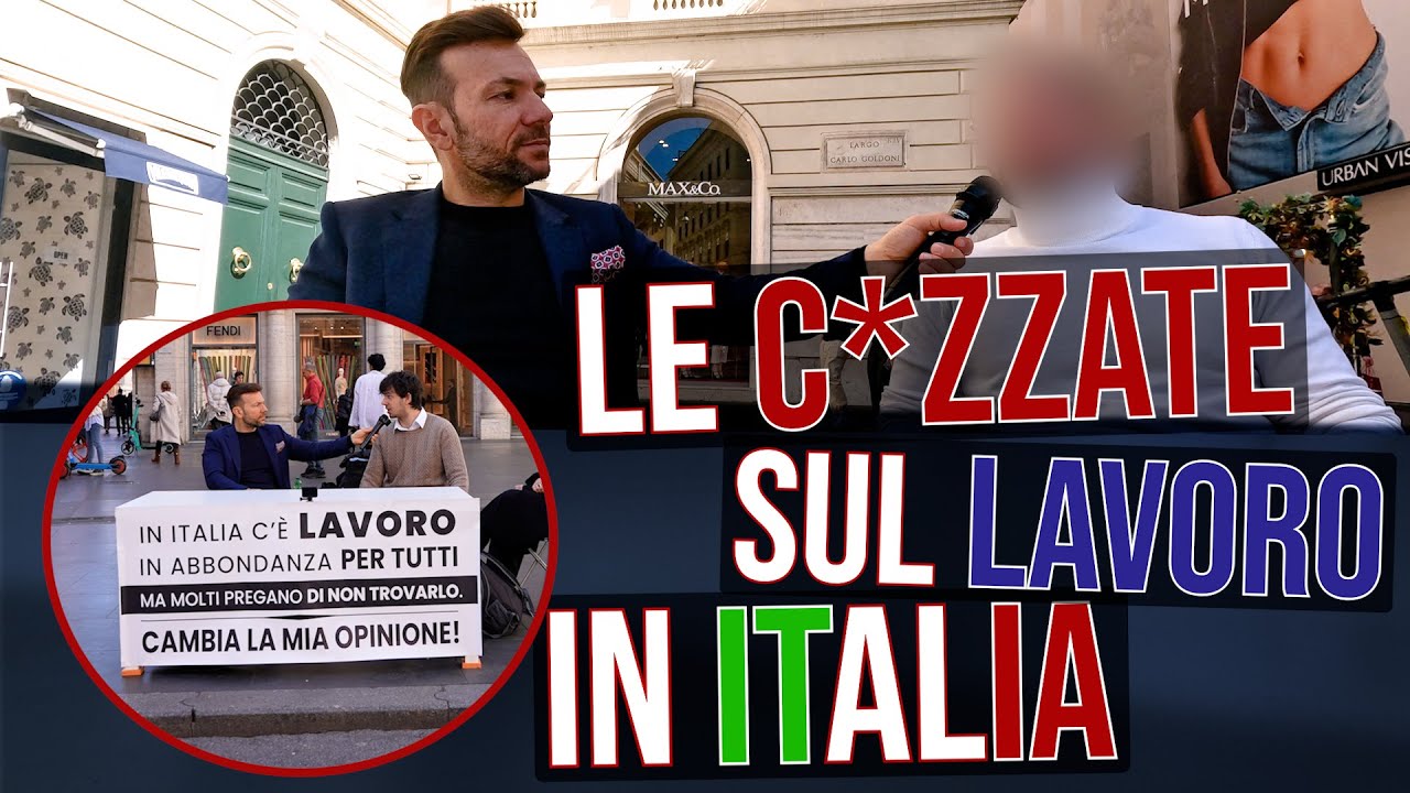 ESPERIMENTO SOCIALE | In Italia il lavoro non esiste o molti pregano di non trovarlo ?