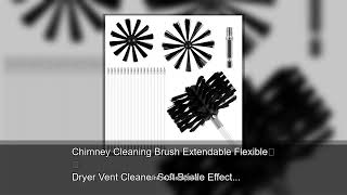Chimney Cleaning Brush Extendable Flexible Dryer Vent Cleaner Soft Bristle Effective Air Duct C screenshot 5