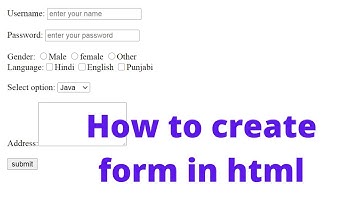 How to create registration form in html hindi using notepad @ html in hindi with lavyansh