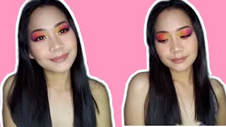 SUNSET INSPIRED EYE MAKEUP TUTORIAL | Elysa Alfabete