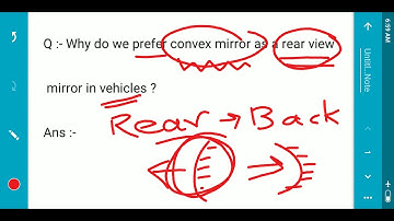Why “CONVEX” mirror is used in Vehicles for Rear Viewing !!