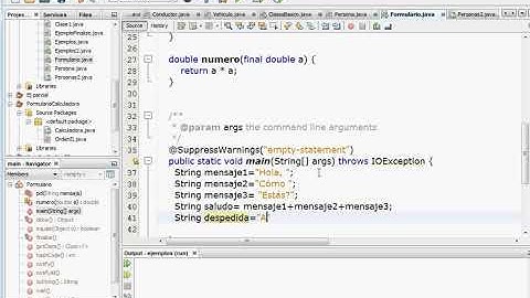 Concatenar con el operador más en java