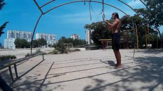Pinky one arm front lever