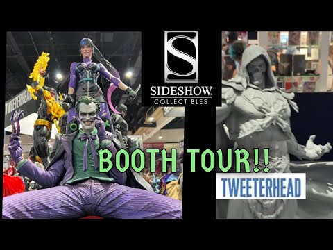 Manspreading statues FTW!! SIDESHOW COLLECTIBLES and TWEETERHEAD booth tour!!