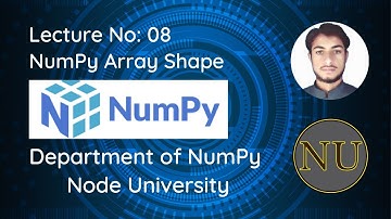 NumPy Array Shape in Urdu/Hindi | Node University By Izhar Ul Haq