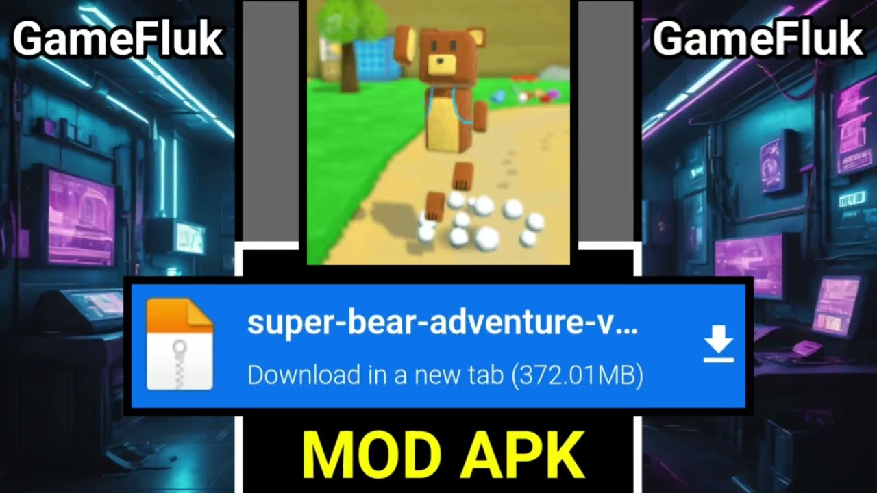 Super Bear Adventure MOD APK Unlocked, No ADS Version 1.0.46