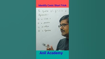 Identify Conic short trick #viral #maths #mathtrick