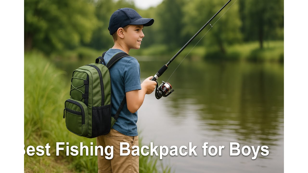 🎣 Best Fishing Backpack for Boys | Piscifun Fishing Tackle Backpack with Rod & Gear Holder 🎒