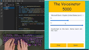 ASMR Programming - Coding Text to Speech App with JavaScript - No Talking