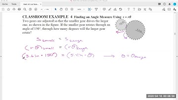 Math 40 840X Arc Length and Gears 3.2 CE4