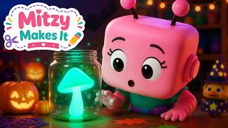 The Glowing Ghosts 🎃 | STEAM Learning & Fun | Mitzy Makes It | Preschool Cartoon for Kids |