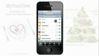 MyDASHDiet iPhone App - Daily Diet Tab Video Tutorial screenshot 3