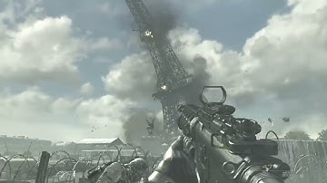 MW3 Clip Eiffel Tower Falling