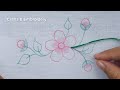 Beautiful Flower Hand Embroidery Design, Amazing Flower Embroidery Tutorial, Easy Flower Stitches