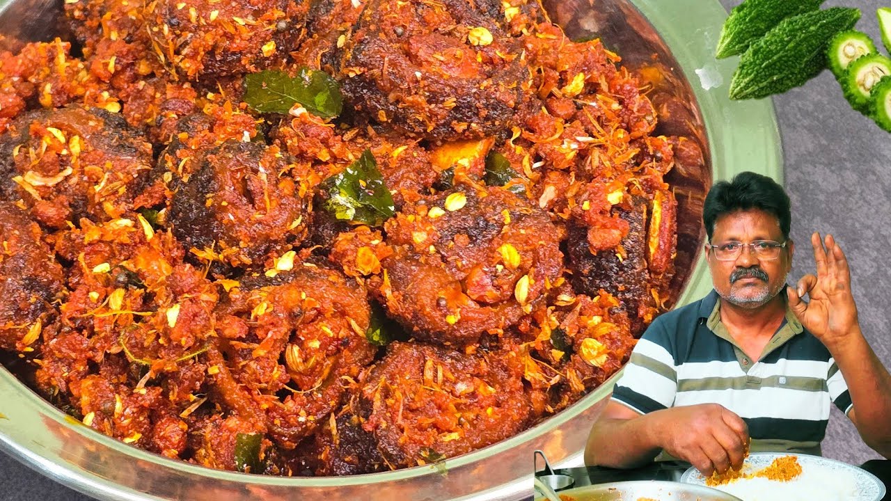 చేదులేని కాకరకాయ వెల్లుల్లి కారం ఇలా చేస్తే కంచం ఖాళీ చేస్తారు😋Bitter gourd fry in telugu