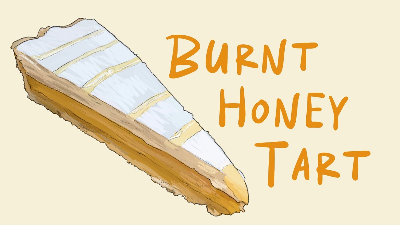 Burnt Honey Tart - its floral and delicate and delicious!