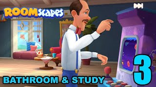 Roomscapes Bathroom & Study Room Area Gameplay Walkthrough - Part 3 (Android, iOS)