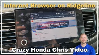 Can I watch YouTube on my Honda Ridgeline?