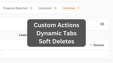 Filament CRM: Manage Customer Data - 3 Features