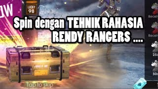 Auto Box EMAS !! SPIN Dengan Tehnik Rahasia Rendy Rangers - Garena Free Fire Battlegrounds