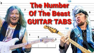Iron Maiden - The Number Of The Beast | Rhythm & Lead GUITAR TABS | Tutorial | Lesson