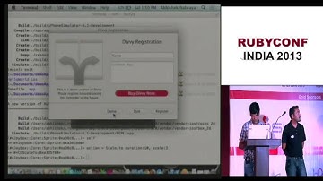RubyConf India 2013 - Create Pure Native Apps now with Ruby - YES WE CAN !!!