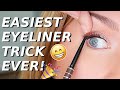 Eyeliner Trick For Hooded, Downturned, Aging Eyes | Quick EASY Eye Lift!
