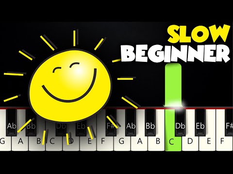 You Are My Sunshine | SLOW BEGINNER PIANO TUTORIAL + SHEET MUSIC by Betacustic