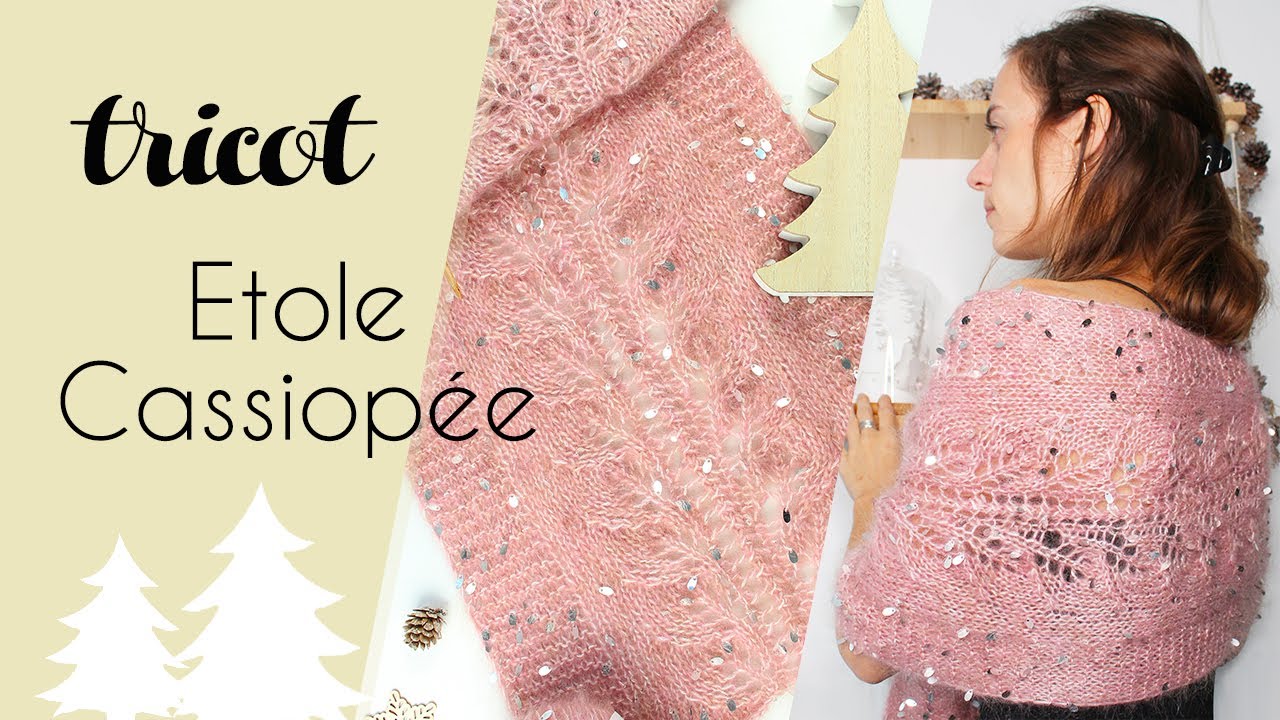 Etole Cassiopée : présentation et explication de points de tricot