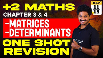 Plus Two Onam Exam Maths | Chapter 3 & 4 | Matrices | Determinants | One Shot Revision | Eduport