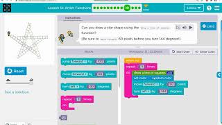 Hour of Code: Lesson 12: Artist - Functions