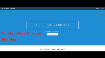 Cyber Security | Ethical Hacking | Pentesting Lab | Vulnhub |  Walkthrough | Shuriken 1