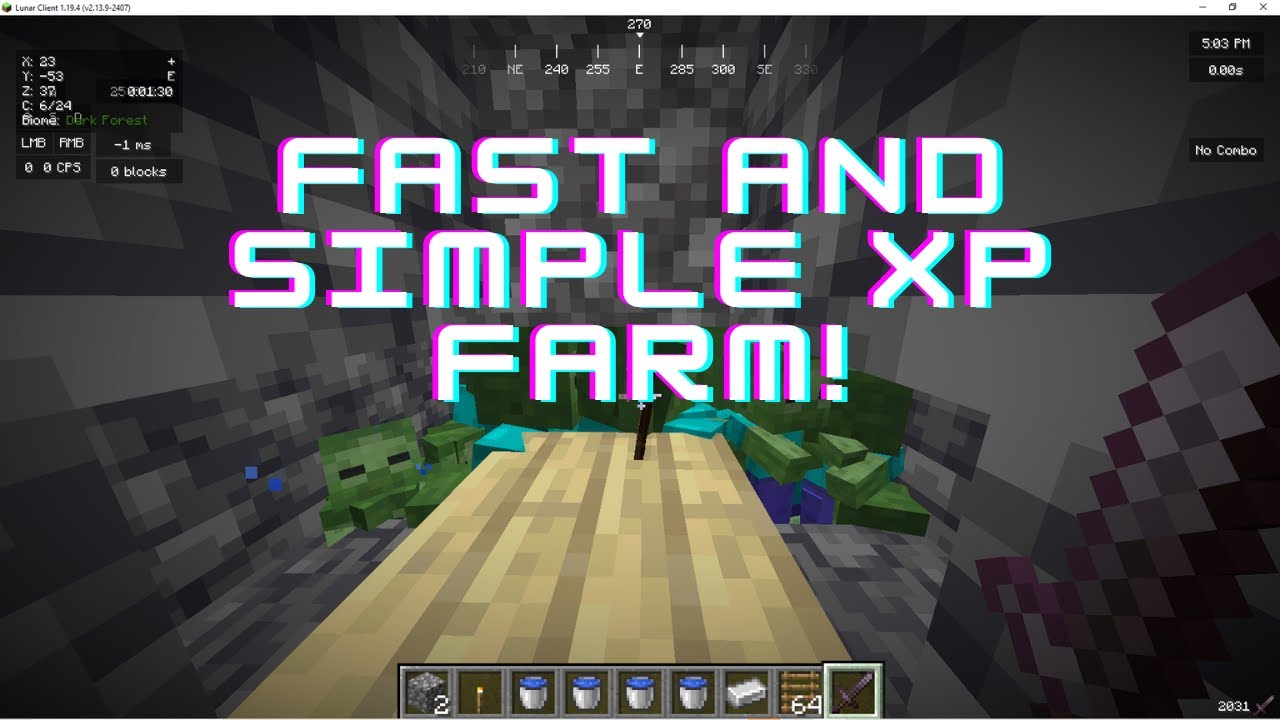 Simple Xp Farm Create Mod How to make a simple XP farm in Minecraft (spawner) - YouTube