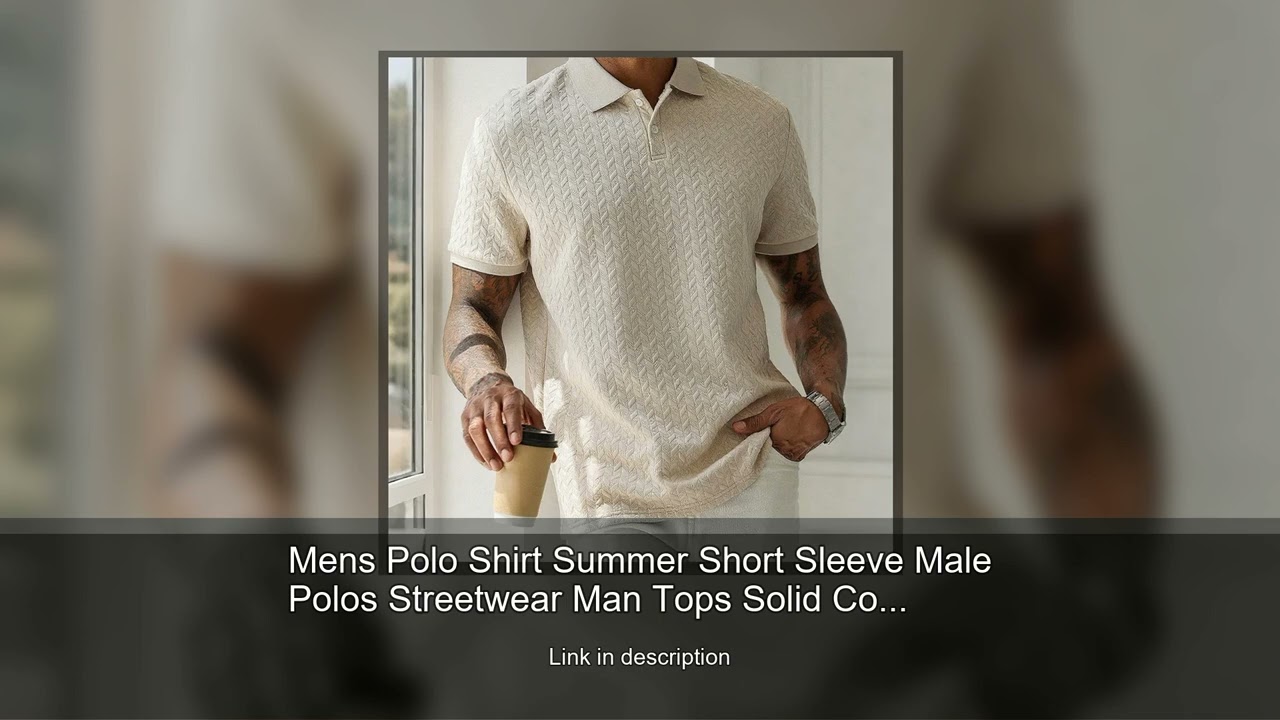 Mens Polo Shirt Summer Short Sleeve Male Polos Streetwear Man Tops Solid Color Poloshirt Brand
