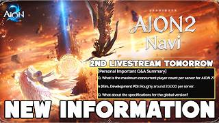 AION 2 BIG News For Global: 20,000 Players Per Server and 2nd Livestream Tomorrow