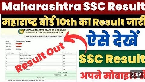 Maharashtra SSC Result 2024 Kaise Dekhe ? How to Check Maharashtra SSC Result ?10th 12th Result Link