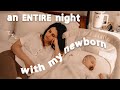 spend a REAL FULL NIGHT WITH A NEWBORN *exclusively breastfed* + toddler | night time routine