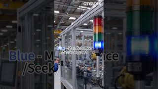 Industrial Andon Tower Light Demo | Red Yellow Green Blue Machine Signal Light